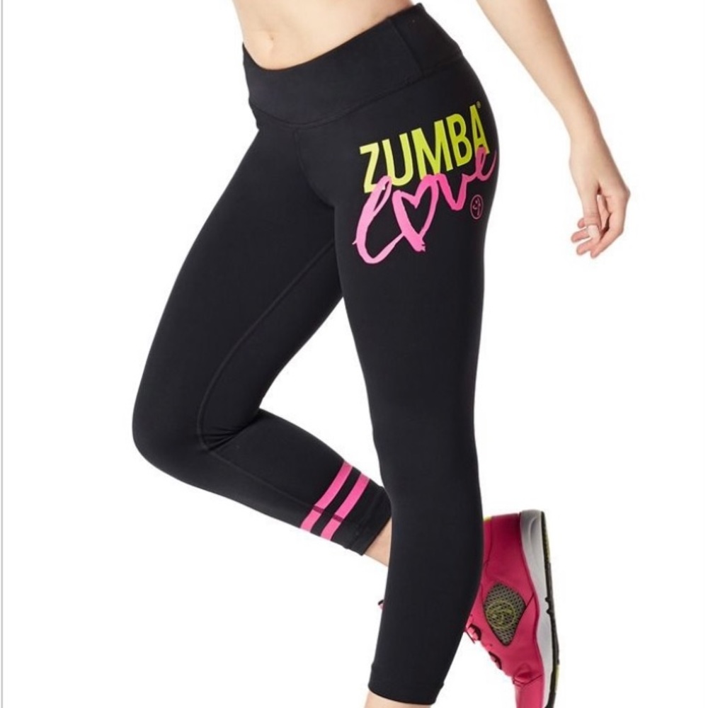 “Zumba Fitness WeAr Leggings Zumba Love Design.Like New.Only worn when trying on